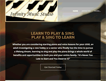 Tablet Screenshot of infinitymusicstudio.net